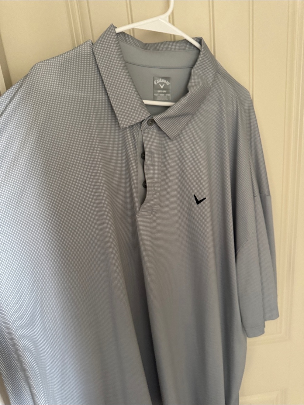 Callaway Light Gray Micro-Pattern Performance Polo - Picture 3 of 4